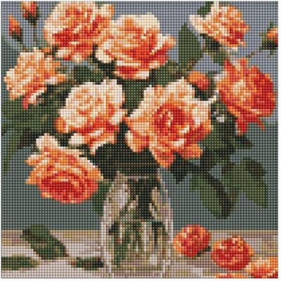 Ideyka Diamond Painting - verfeinerter Strauss mit Rahmen 30 x 30 cm Ideyka Diamond Painting - verfeinerter Strauss mit Rahmen 30 x 30 cm