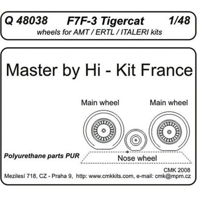 CMK F7F-3 tigercat wheels für Revell Bausatz CMK F7F-3 tigercat wheels für Revell Bausatz