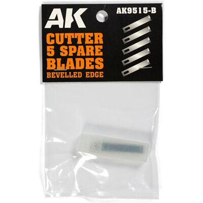 AK Interactive BEVELLED EDGE (5 SPARE BLADES) Replacement AK Interactive BEVELLED EDGE (5 SPARE BLADES) Replacement