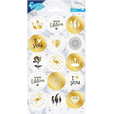 Totum, Sticker, Aufkleberbogen Gold Totum, Sticker, Aufkleberbogen Gold