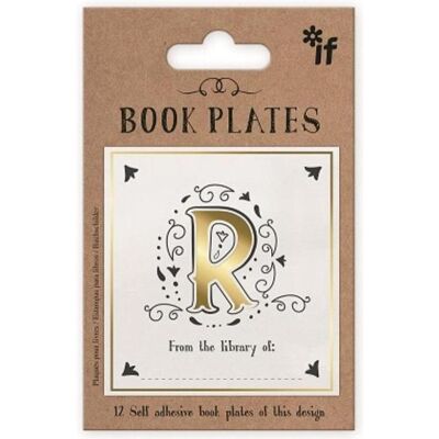 IF, Sticker, Exlibris - Aufkleberset - Buchstabe R (12 Sticker) IF, Sticker, Exlibris - Aufkleberset - Buchstabe R (12 Sticker)