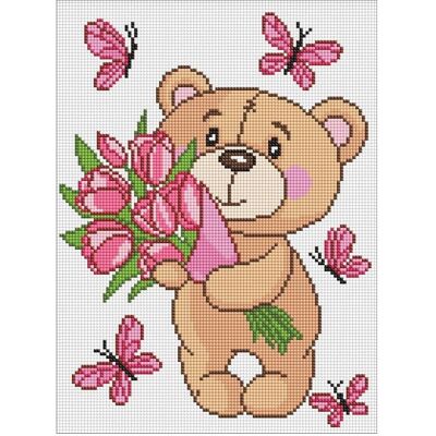 Ideyka Diamantmosaik - Süsser Teddybär Ideyka Diamantmosaik - Süsser Teddybär