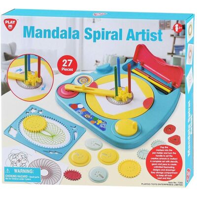 Play Mandala Spirograph und Vorlagen Zeichenset, 27-tlg. Play Mandala Spirograph und Vorlagen Zeichenset, 27-tlg.