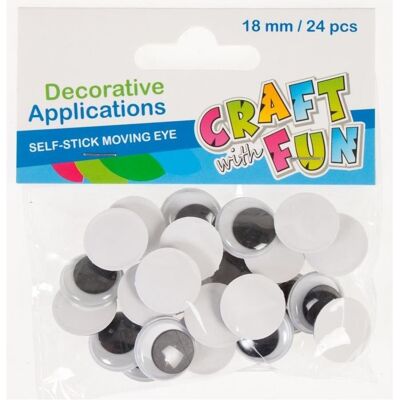 Euro Trade Dekorative Ornamentaugen 18mm 24 Stück Euro Trade Dekorative Ornamentaugen 18mm 24 Stück
