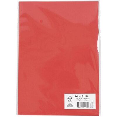 Creativ Company, Bastelpapier, Gekleurd Karton Helder Rood A4, 20 vel (180 g/m², 1x) Creativ Company, Bastelpapier, Gekleurd Karton Helder Rood A4, 20 vel (180 g/m², 1x)