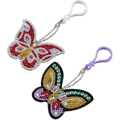 Cover-Discount DIY Bastel-Set Glitzer Strasssteine Anhänger Schmetterlinge Cover-Discount DIY Bastel-Set Glitzer Strasssteine Anhänger Schmetterlinge