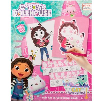 Canenco Gabby's Dollhouse Filz-Kunst- und Malbuch Canenco Gabby's Dollhouse Filz-Kunst- und Malbuch
