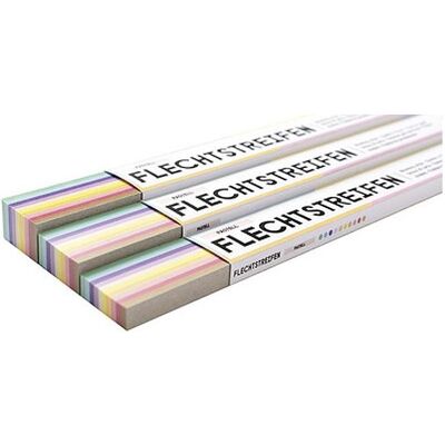 Folia, Bastelpapier, Bastelset Flechtstreifen farbsortiert 200 St. (130 g/m²) Folia, Bastelpapier, Bastelset Flechtstreifen farbsortiert 200 St. (130 g/m²)