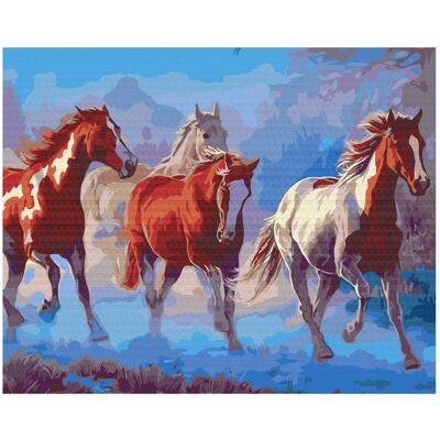 Syma Picture Paint it! Painting by numbers Herd of horses Syma Picture Paint it! Painting by numbers Herd of horses