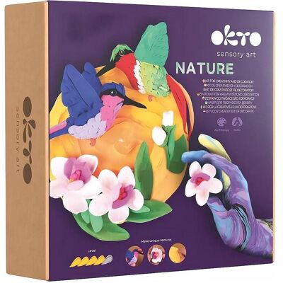 Okto 3D Gemälde Natur 'Kolibri' auf Staffelei Okto 3D Gemälde Natur 'Kolibri' auf Staffelei