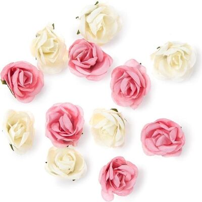 Dalprint, Bastelpapier, Cremefarbene Papierrosen 12 Stk (12x) Dalprint, Bastelpapier, Cremefarbene Papierrosen 12 Stk (12x)