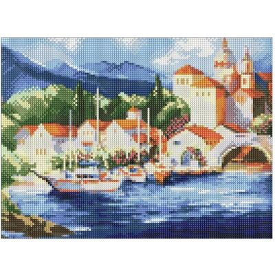 Ideyka Diamond Painting - Am Fusse des Berges mit Rahmen 30 x 40 cm Ideyka Diamond Painting - Am Fusse des Berges mit Rahmen 30 x 40 cm