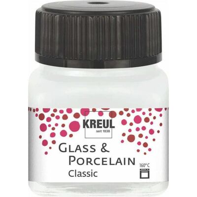 Kreul, Künstlerfarbe + Bastelfarbe, Glass & Porcelain Classic 20ml cremeweiss (20 ml) Kreul, Künstlerfarbe + Bastelfarbe, Glass & Porcelain Classic 20ml cremeweiss (20 ml)