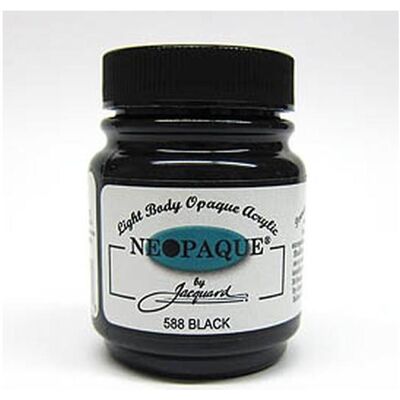 Jacquard, Künstlerfarbe + Bastelfarbe, Acryl Neopaque schwarz (500 ml) Jacquard, Künstlerfarbe + Bastelfarbe, Acryl Neopaque schwarz (500 ml)