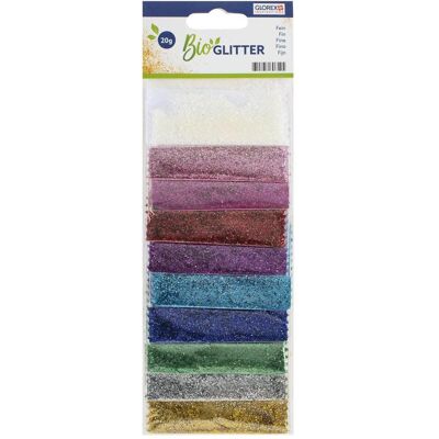 Magni GLOREX Bio Glitter fein 10 Farben 20g Magni GLOREX Bio Glitter fein 10 Farben 20g