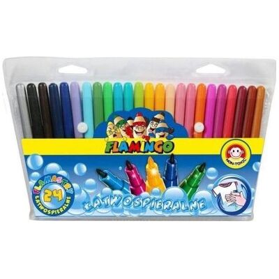 Teka, Marker, Runde, leicht zu reinigende Marker, 24 Farben (24x) Teka, Marker, Runde, leicht zu reinigende Marker, 24 Farben (24x)