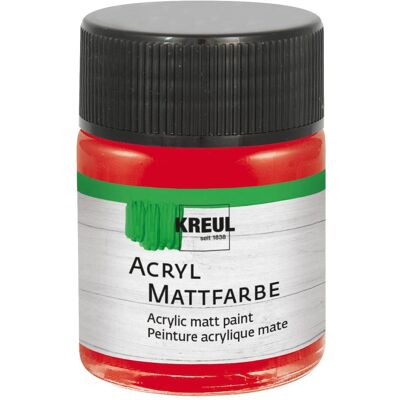 Kreul, Künstlerfarbe + Bastelfarbe, Acryl Mattfarbe Dunkelrot 50ml (50 ml) Kreul, Künstlerfarbe + Bastelfarbe, Acryl Mattfarbe Dunkelrot 50ml (50 ml)