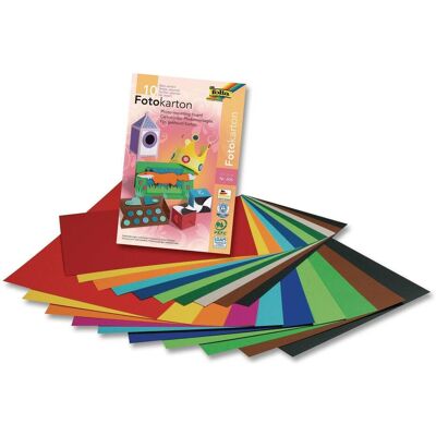Folia, Bastelpapier, Fotokartonblock (300 g/m², 10x) Folia, Bastelpapier, Fotokartonblock (300 g/m², 10x)