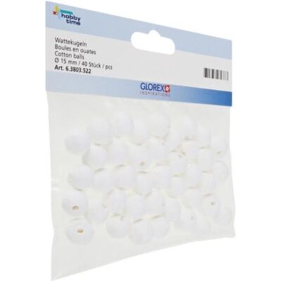 Glorex Wattekugel 15mm / 40St Glorex Wattekugel 15mm / 40St