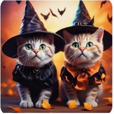 Norimpex Diamond Kleiner Halloween-Ofen mit Katzenmotiv, 30 x 40 cm Norimpex Diamond Kleiner Halloween-Ofen mit Katzenmotiv, 30 x 40 cm