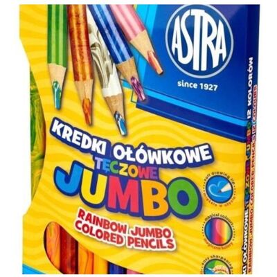 Astra, Malstifte, Jumbo-Regenbogenstifte 12 Farben (312118002) (12x) Astra, Malstifte, Jumbo-Regenbogenstifte 12 Farben (312118002) (12x)