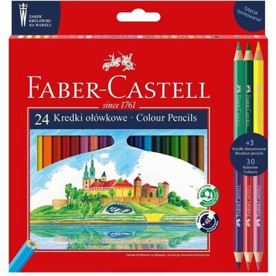 Faber-Castell, Malstifte, Wawel Buntstifte 24 Farben + 3 (27x) Faber-Castell, Malstifte, Wawel Buntstifte 24 Farben + 3 (27x)