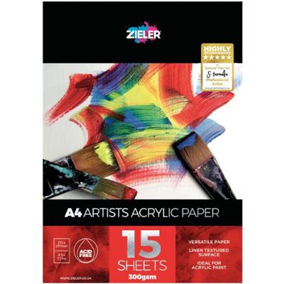 Zieler, Heft + Block, - Acrylic & Oil - Pad A4 (609290025) (A4, Blanko) Zieler, Heft + Block, - Acrylic & Oil - Pad A4 (609290025) (A4, Blanko)