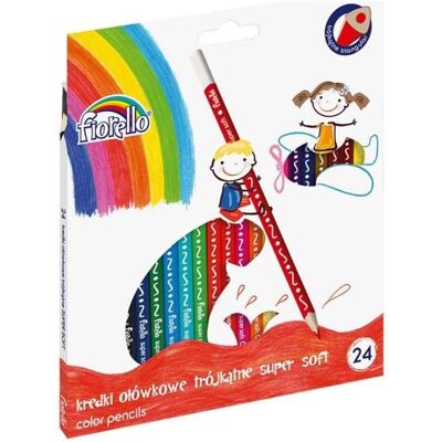 GrandHall, Malstifte, Superweiche Buntstifte 24 Farben FIORELLO (24x) GrandHall, Malstifte, Superweiche Buntstifte 24 Farben FIORELLO (24x)