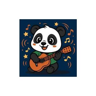 Ideyka Malen nach Zahlen - Panda mit Gitarre (Kinder) Ideyka Malen nach Zahlen - Panda mit Gitarre (Kinder)