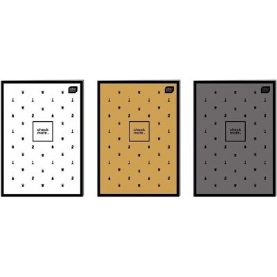 Interdruk, Heft + Block, Zeszyt A4/60K Druckka Soft-Touch-Schach (5 vnt) (A4, Kariert, Weicher Einband) Interdruk, Heft + Block, Zeszyt A4/60K Druckka Soft-Touch-Schach (5 vnt) (A4, Kariert, Weicher Einband)