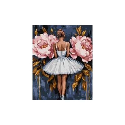 Ideyka Malen nach Zahlen - Ballerina mit Pfingstrosen Ideyka Malen nach Zahlen - Ballerina mit Pfingstrosen