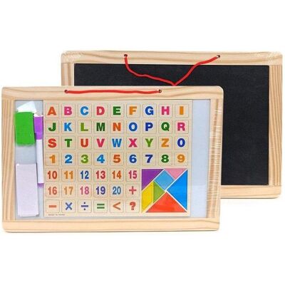 Adar Magnettafel mit Marker und Holzrahmen Adar Magnettafel mit Marker und Holzrahmen