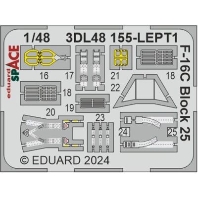 Eduard F-16C Block 25 SPACE 1/48 Eduard F-16C Block 25 SPACE 1/48
