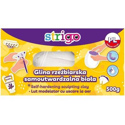 Stigo Bike, Modelliermasse, Weisser Modellierton 500g STRIGO Stigo Bike, Modelliermasse, Weisser Modellierton 500g STRIGO