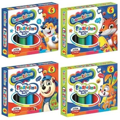 Bambino, Modelliermasse, Plastilin 6 Farben Bambino, Modelliermasse, Plastilin 6 Farben