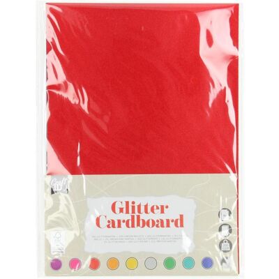 Grafix, Bastelpapier, Glitzerkarton A4, 10 Blatt (200 g/m², 10x) Grafix, Bastelpapier, Glitzerkarton A4, 10 Blatt (200 g/m², 10x)
