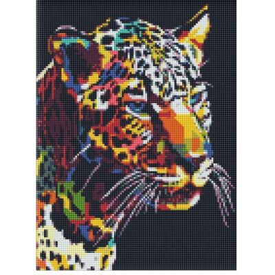 Ideyka Diamond Painting - Jaguar mit Rahmen 30 x 40 cm Ideyka Diamond Painting - Jaguar mit Rahmen 30 x 40 cm