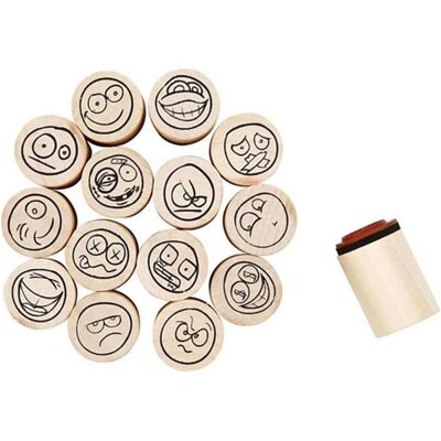 Creativ Company, Stempel, Stempel Holz 15 Stück Creativ Company, Stempel, Stempel Holz 15 Stück