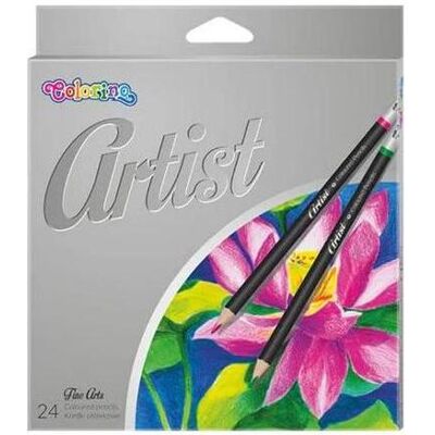 Patio, Malstifte, Colorino Künstler-Buntstifte – 24 Farben – Runde Spitze – 3 mm Durchmesser (24x) Patio, Malstifte, Colorino Künstler-Buntstifte – 24 Farben – Runde Spitze – 3 mm Durchmesser (24x)