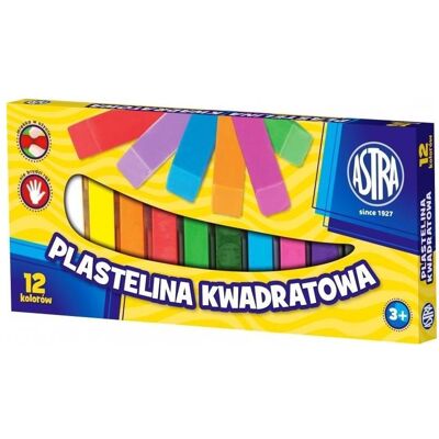 Astra, Modelliermasse, Quadratisches Plastilin 12 Farben Astra, Modelliermasse, Quadratisches Plastilin 12 Farben
