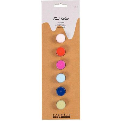 Creativ Company, Künstlerfarbe + Bastelfarbe, Acrylfarbe Hobbyfarbe Plus Color 6 x 5 ml (5 ml) Creativ Company, Künstlerfarbe + Bastelfarbe, Acrylfarbe Hobbyfarbe Plus Color 6 x 5 ml (5 ml)