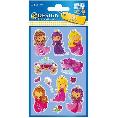 10x Avery, Sticker, Glänzende Aufkleber KIDS 'Prinzessin' 57299 (12 Sticker) 10x Avery, Sticker, Glänzende Aufkleber KIDS 'Prinzessin' 57299 (12 Sticker)