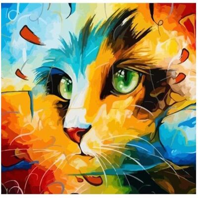 Norimpex Diamantov kleiner Ofen Abstrakte Katze 30x40cm Norimpex Diamantov kleiner Ofen Abstrakte Katze 30x40cm