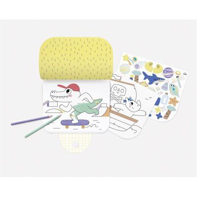 Folia, Sticker, Bringmann 82303 - Sticker Malbuch Epic Adventures, Stickerbuch mit 15 vorgedruckten Seiten zum (36 Sticker) Folia, Sticker, Bringmann 82303 - Sticker Malbuch Epic Adventures, Stickerbuch mit 15 vorgedruckten Seiten zum (36 Sticker)