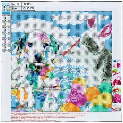 Norimpex Diamond Painting 30*30cm. HUNDE Norimpex Diamond Painting 30*30cm. HUNDE