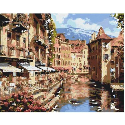 Syma Picture Paint it! Painting by numbers Town on the river Syma Picture Paint it! Painting by numbers Town on the river