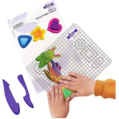 Derform Kreativitätsmatte mit Schulmaterial 19x24 Derform Kreativitätsmatte mit Schulmaterial 19x24