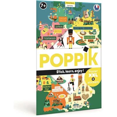 Poppik Sticker Lernposter Deutschland - Bildungsposter Poppik Sticker Lernposter Deutschland - Bildungsposter