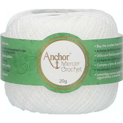 Anchor Artiste Mercer Crochet Stärke 20 20 g Stärke 20 07901 20 g, Garn + Wolle Anchor Artiste Mercer Crochet Stärke 20 20 g Stärke 20 07901 20 g, Garn + Wolle