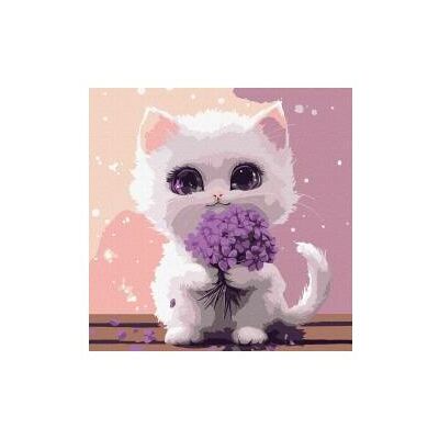Ideyka Malen nach Zahlen - Katze mit Blumenstrauss (Kinder) Ideyka Malen nach Zahlen - Katze mit Blumenstrauss (Kinder)